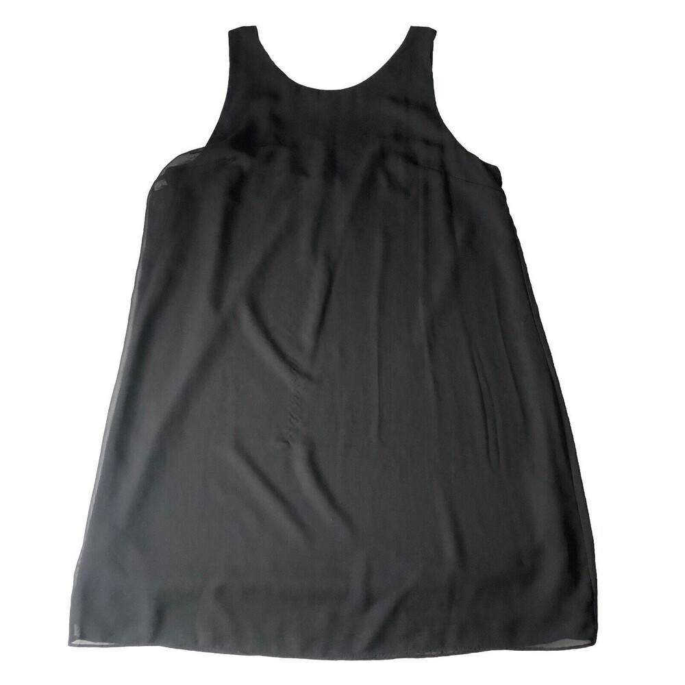 Soprano Women’s Sleeveless Black Mini Dress Size Large Made In USA